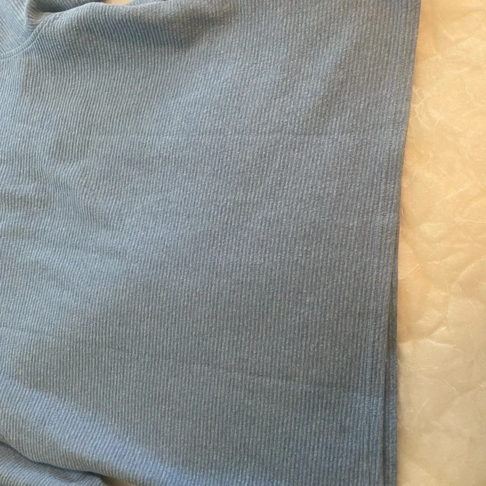 L.L. Bean Blue Zip Up Sweater with Standing Collar - like new - Picture 8 of 12